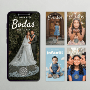Pack 5 Plantillas de Cotizaciones para Fotógrafos (Editable en Canva)